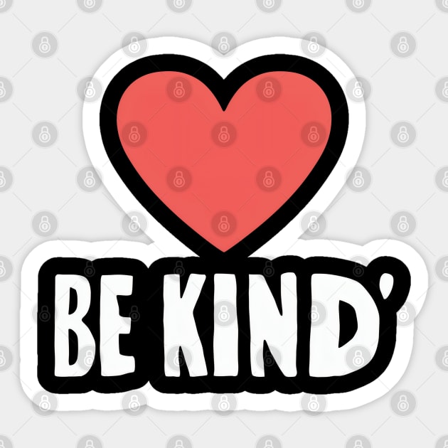 Be Kind Sticker by SimpliPrinter